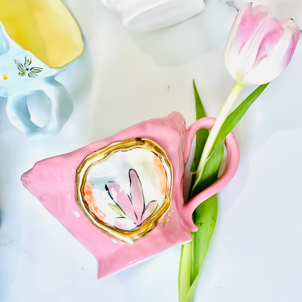 The Painted View Ceramic Cup Tulip