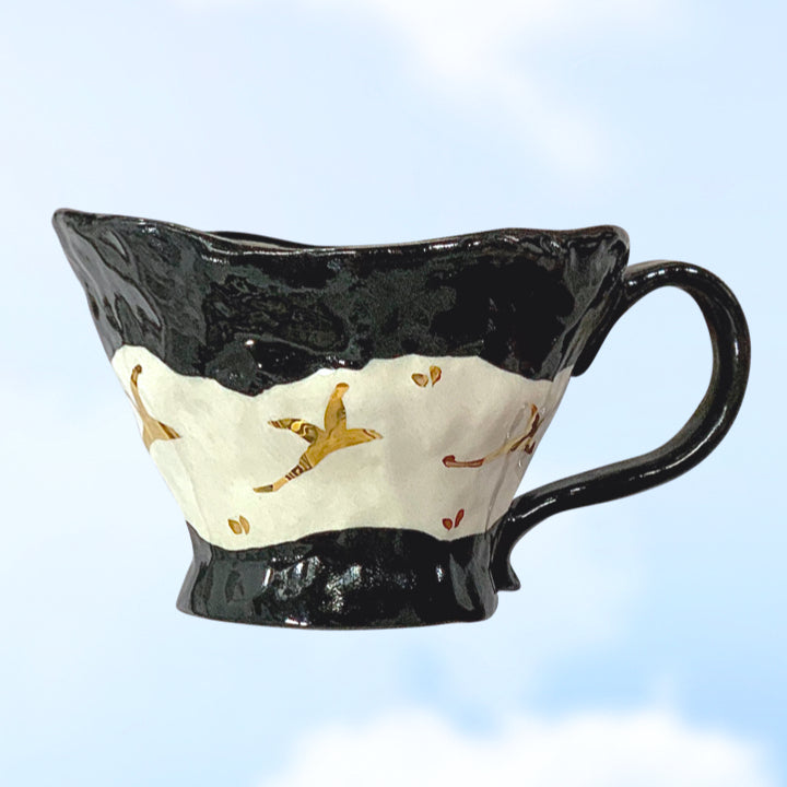 The Painted View Ceramic Cup Swallow