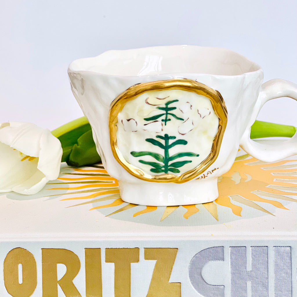 The Painted View Ceramic Cup Lily